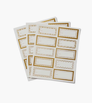 Holiday Gift Stickers - Gold