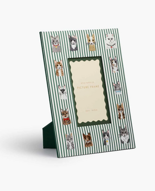 Embroidered Picture Frame - Cool Cats