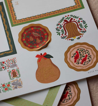 Christmastide Stickers and Labels - Pack of 3