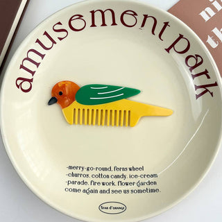 Whimsical Animal Acetate Combs，Vegetable Portable Hair Tools