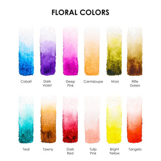 Watercolor Set with Brush - Floral Colors
