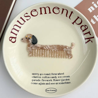 Whimsical Animal Acetate Combs，Vegetable Portable Hair Tools