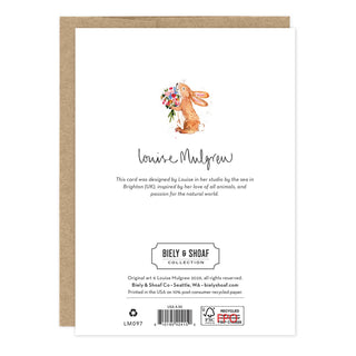 Dog & Bunny Get Well Card