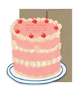 Party Cake Die Cut Card - Party Collection