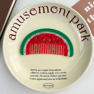 Whimsical Animal Acetate Combs，Vegetable Portable Hair Tools