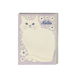 Floral Cat  A2 Notepad