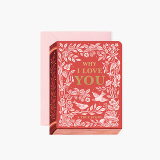 WHY I LOVE YOU "BOOK | Valentine's Day greeting card