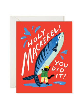Holy Mackerel Congratulations Card