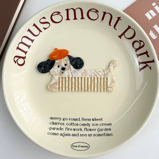 Whimsical Animal Acetate Combs，Vegetable Portable Hair Tools