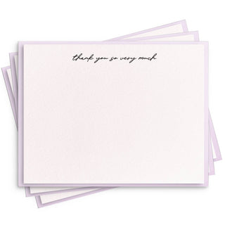 So Very Much Flat Note - Letterpress Stationery Set