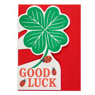 Good Luck Clover Card