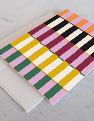 Notecards, Boxed Set of 12 | Painted Stripes
