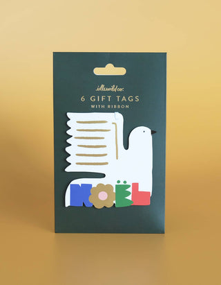 Die-Cut Gift Tags | Christmas Noel Dove