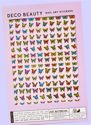 Deco Beauty - Nail Art Stickers - JUST BUTTERFLIES