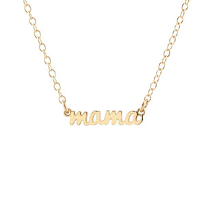 Mama Charm Necklace: 18K Gold Vermeil