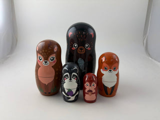 Forest Cuties Nesting Doll 5pc/6"