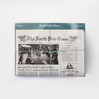 North Pole Times-Holiday Newspaper and Gift Wrap