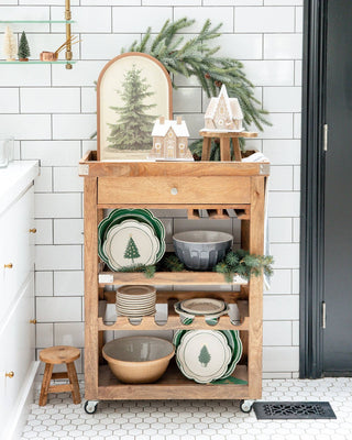 Christmas Tree Bamboo Tray