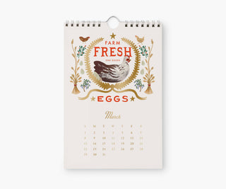 2026 Country Farm Kitchen Calendar