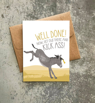 Kick Ass Graduation Card