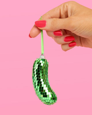 Disco Pickle Christmas Ornament
