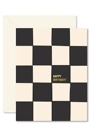 Checkered Happy Birthday