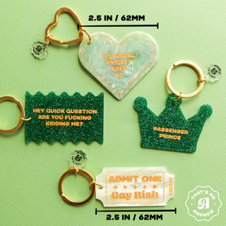 Are You Mad At Me Keychain