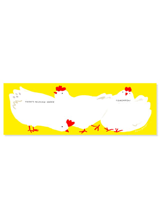 Chickens Desk Planner – Punny Farm Daily Planner Notepad