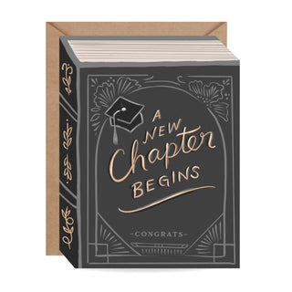 A New Chapter Begins Graduation Card