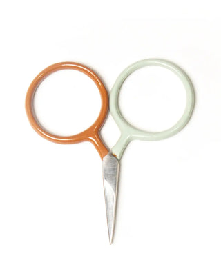 Terracotta Two Tone Circle Mini Scissors