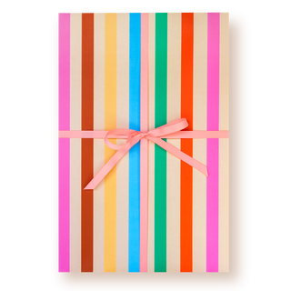 Rainbow Stripe Wrapping Paper Sheet