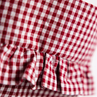 Red Gingham Holiday Stocking