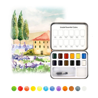 Watercolor Set with Brush - Essential