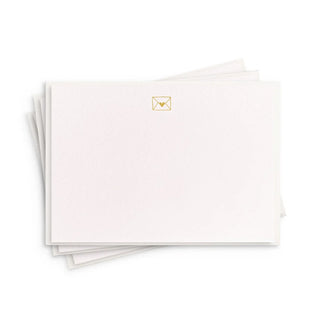 Fancy Envelope - Gold Foil Flat Notes Set of 8