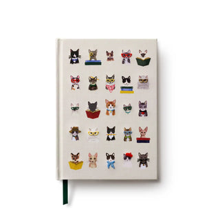 Studious Cats Embroidered Journal