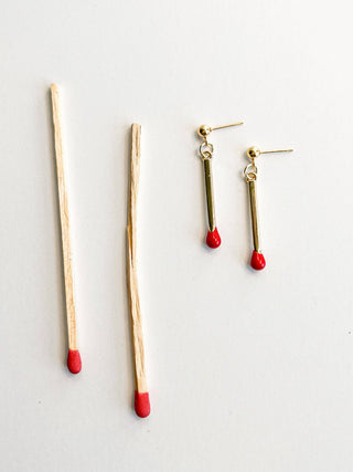 Matchstick Earrings