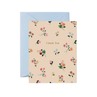 Ditsy Dahlia Thank You Card