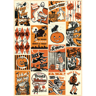 Vintage Halloween Gift Wrap