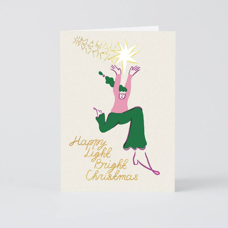 'Happy Light Bright Christmas' Holiday Greeting Card
