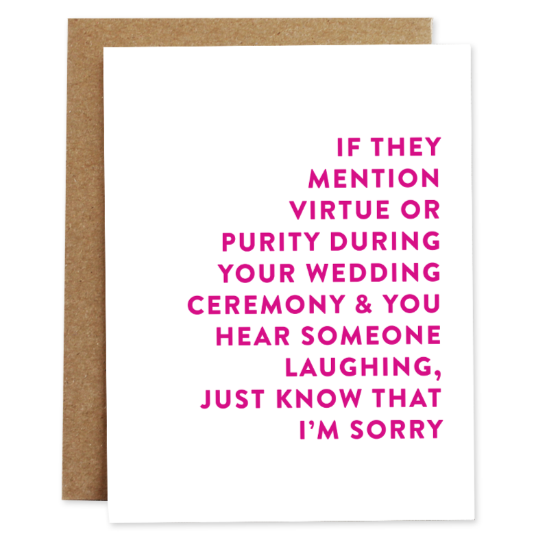 Virtue Wedding Card