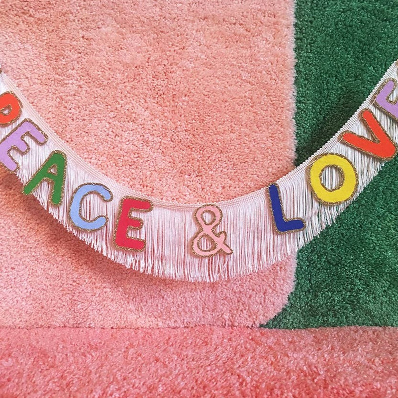 Peace & Love Fringe Banner