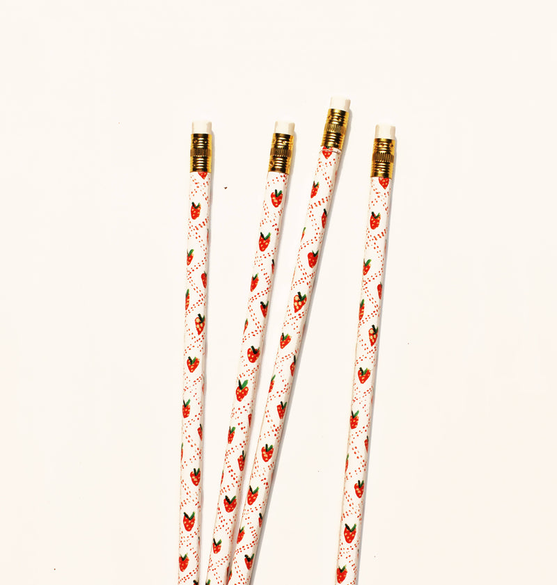 Strawberry Pencils