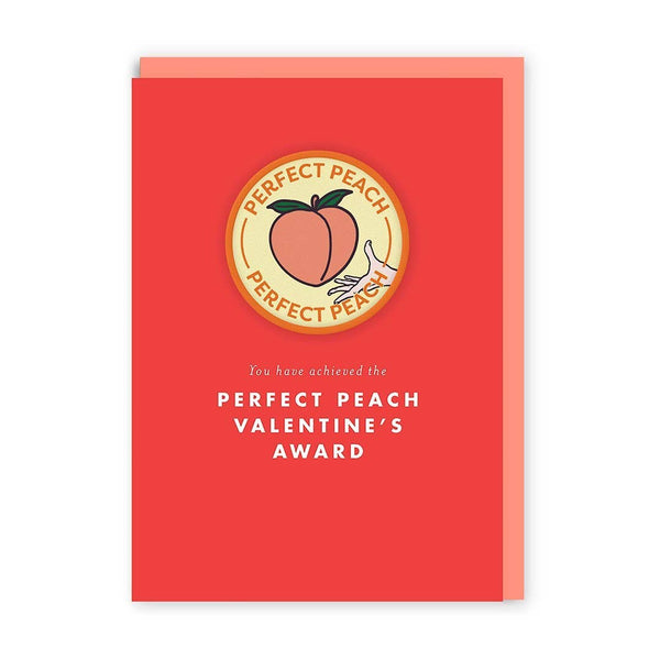 Valentine's Perfect Peach Card