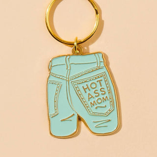 Mom Jeans Enamel Keychain