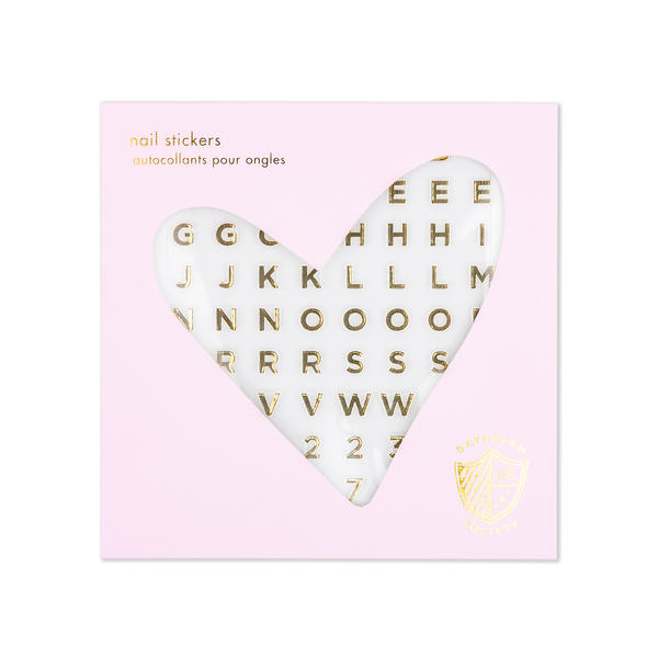 Gold Say Everything Nail Stickers - 1 Pk.