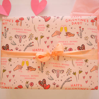 Galentine's Wrapping Paper Sheet