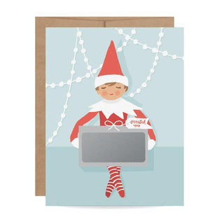 Elf Gift Scratch-off Card