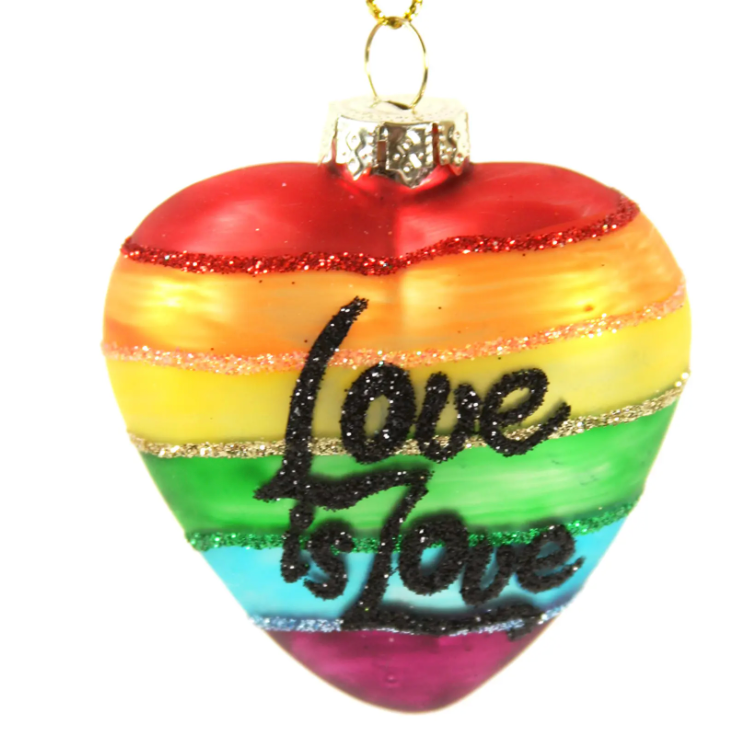 Love is Love Heart Ornament