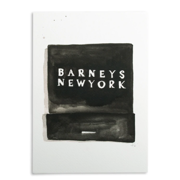 Barneys Matchbook Watercolor Print