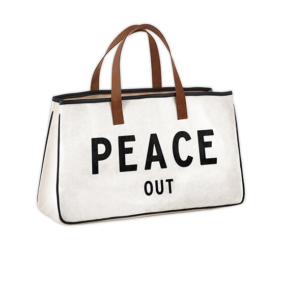 Canvas Tote - Peace Out